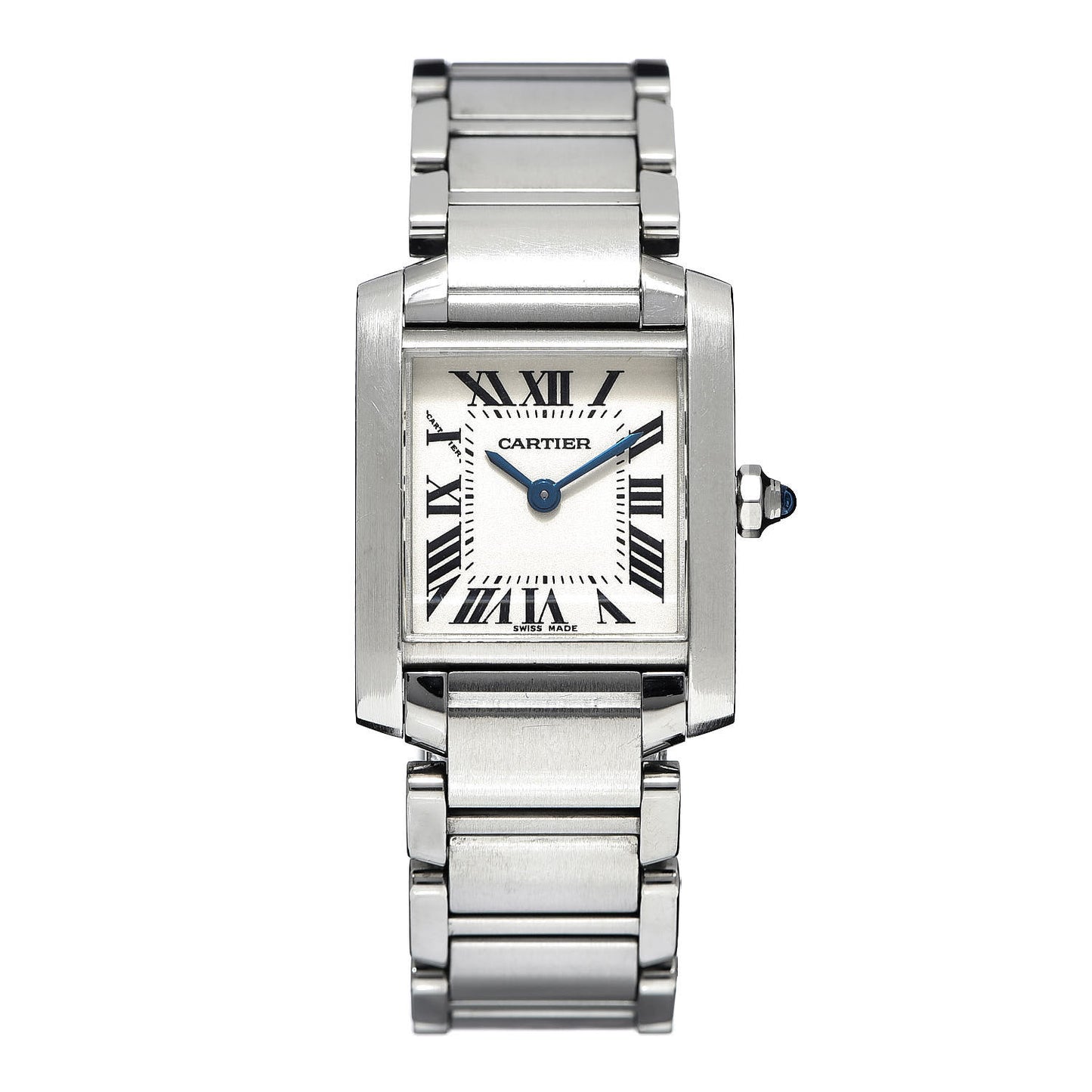 Stainless Steel 20mm Tank Francaise Quartz Watch