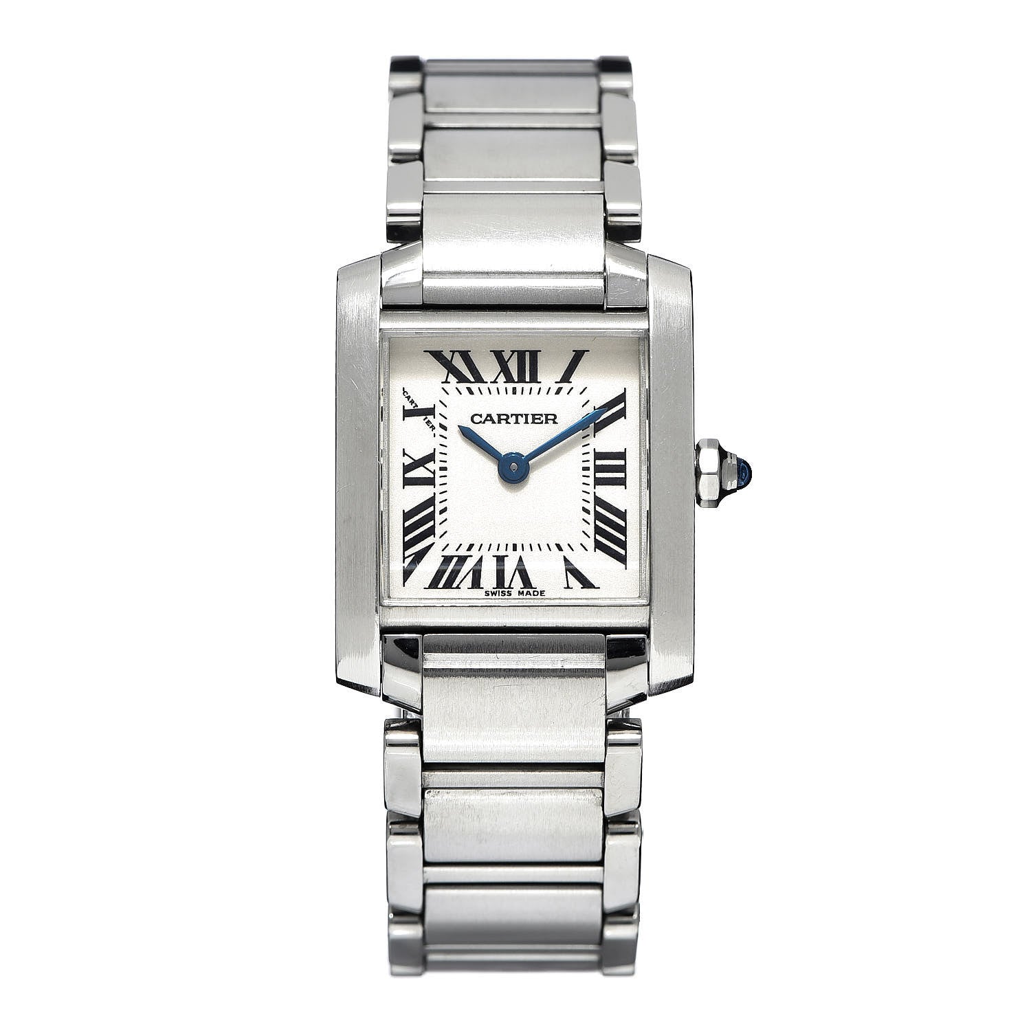 Cartier Stainless Steel 20mm Tank Francaise Quartz Watch 1 of 7