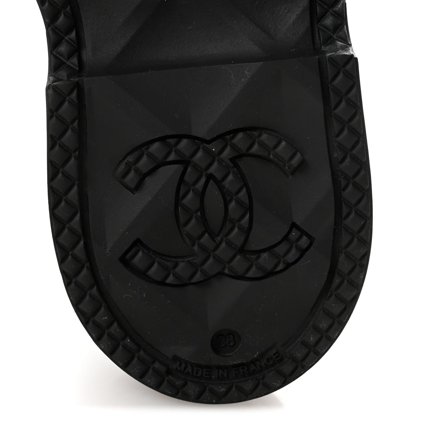 Chanel Caoutchouk CC High Boots 38 Black 7 of 9