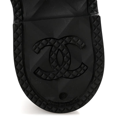 Chanel Caoutchouk CC High Boots 38 Black 7 of 9
