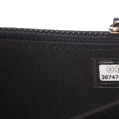 Chanel Calfskin Quilted Mini Maxi Pearls Wallet On Chain WOC Black 9 of 10