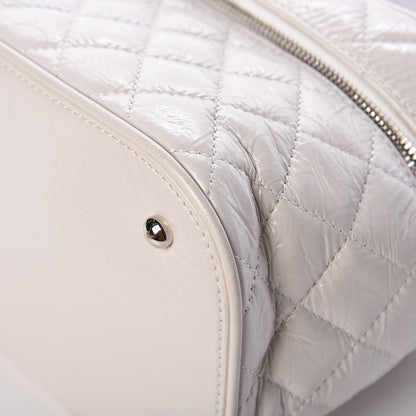 Chanel Crumpled Calfskin PVC Quilted Backpack White 12 of 18