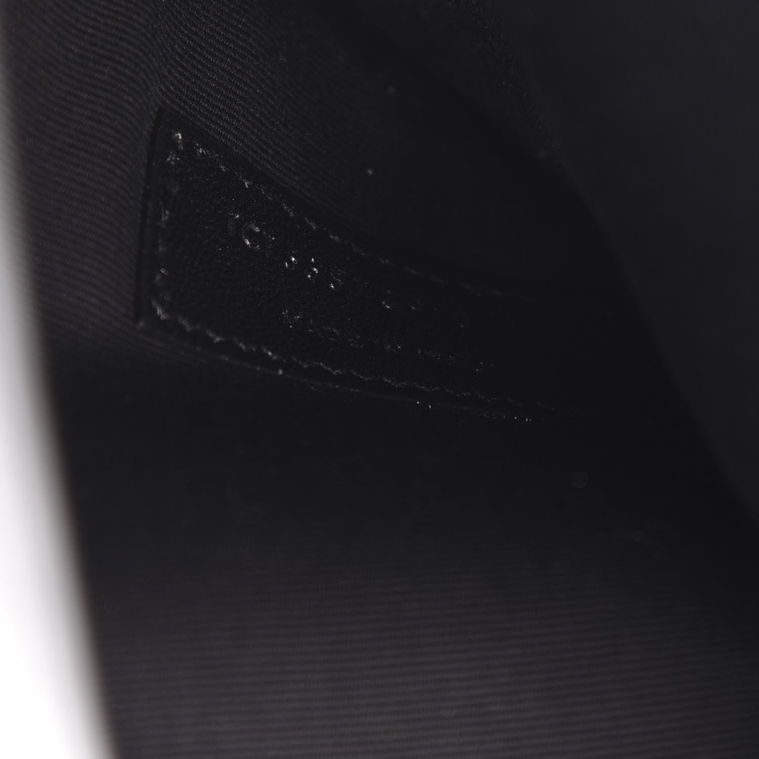 Saint Laurent Smooth Shiny Calfskin Monogram Uptown Pouch Black 7 of 9