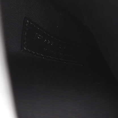 Saint Laurent Smooth Shiny Calfskin Monogram Uptown Pouch Black 7 of 9