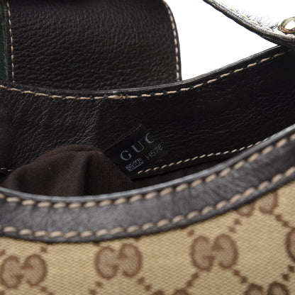 Gucci Monogram Medium New Ladies Web Hobo Dark Brown 10 of 12