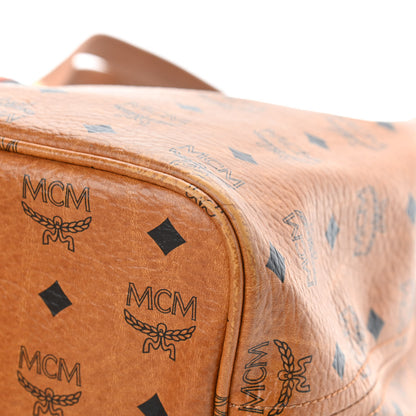 MCM Visetos Rudic Shopper Tote Cognac Orange 9 of 11