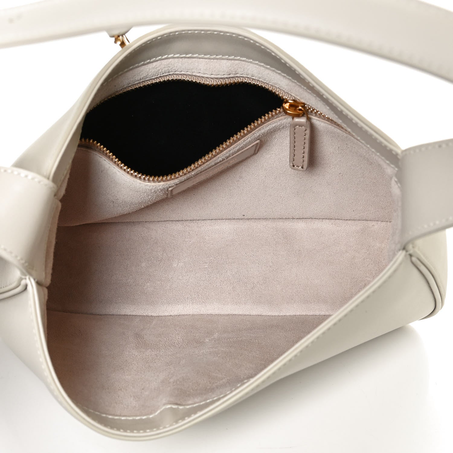 Saint Laurent Smooth Calfskin Le 5 A 7 Hobo Blanc Vintage 5 of 10