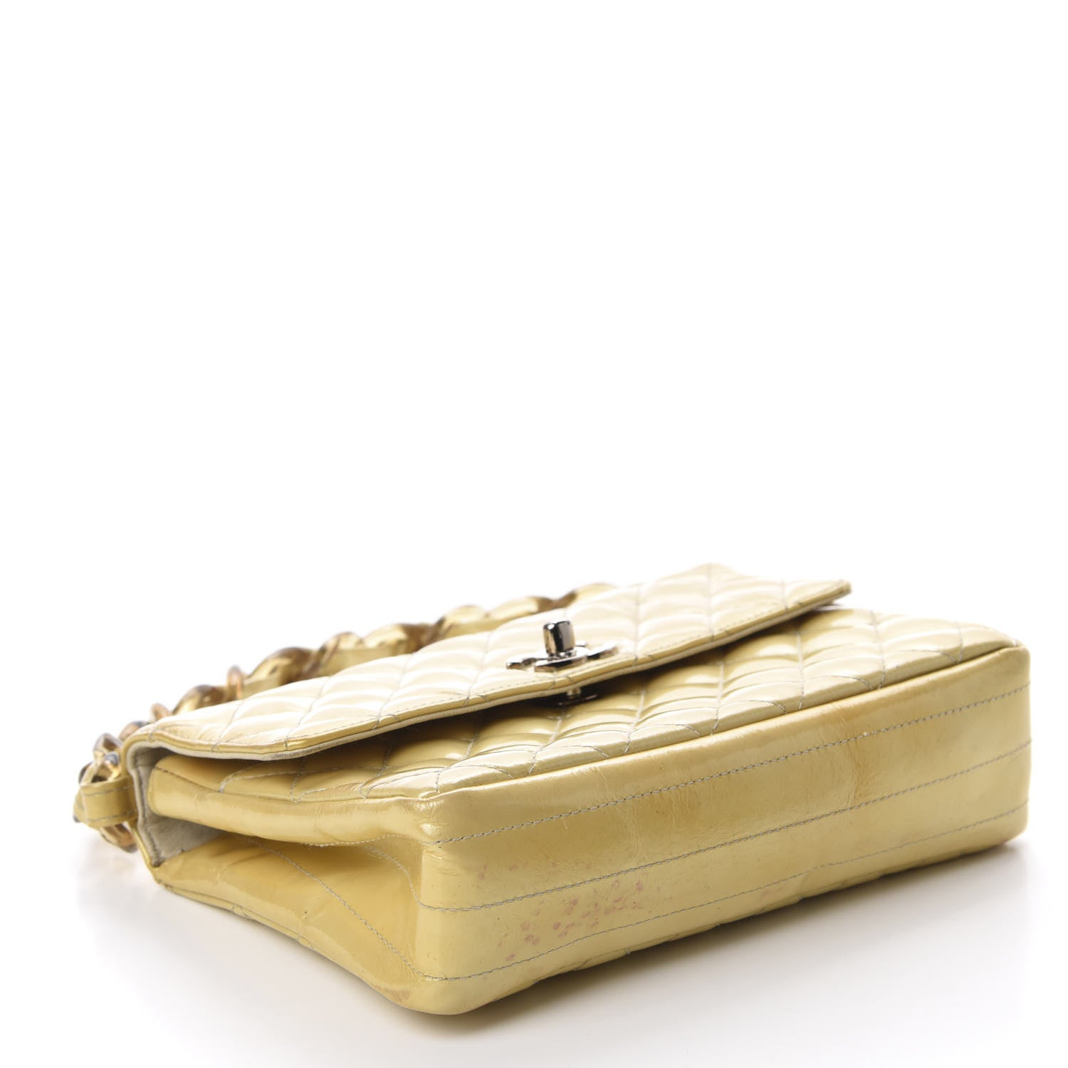Chanel Patent Quilted Small Flap Beige 5 of 18