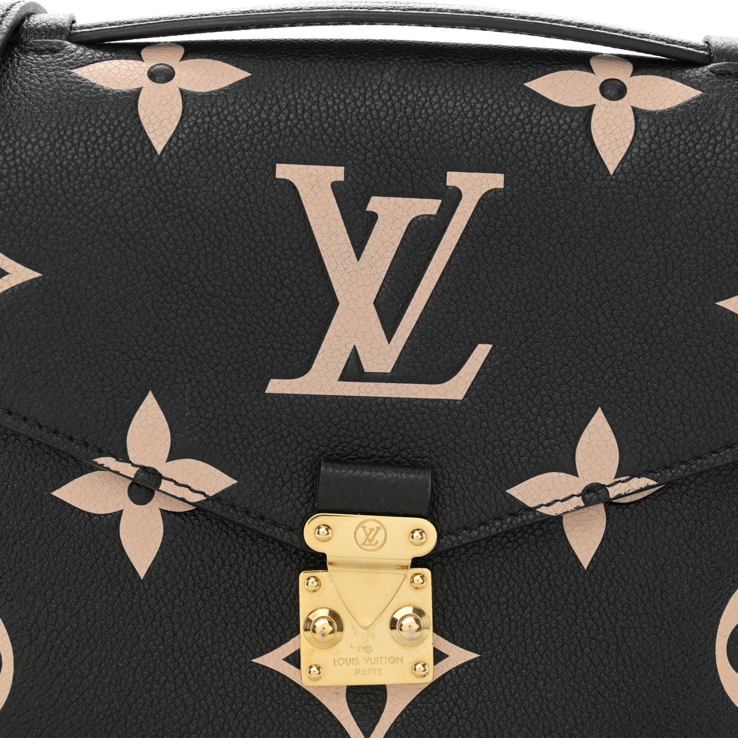 Louis Vuitton Empreinte Monogram Giant Pochette Metis Black Beige 7 of 11