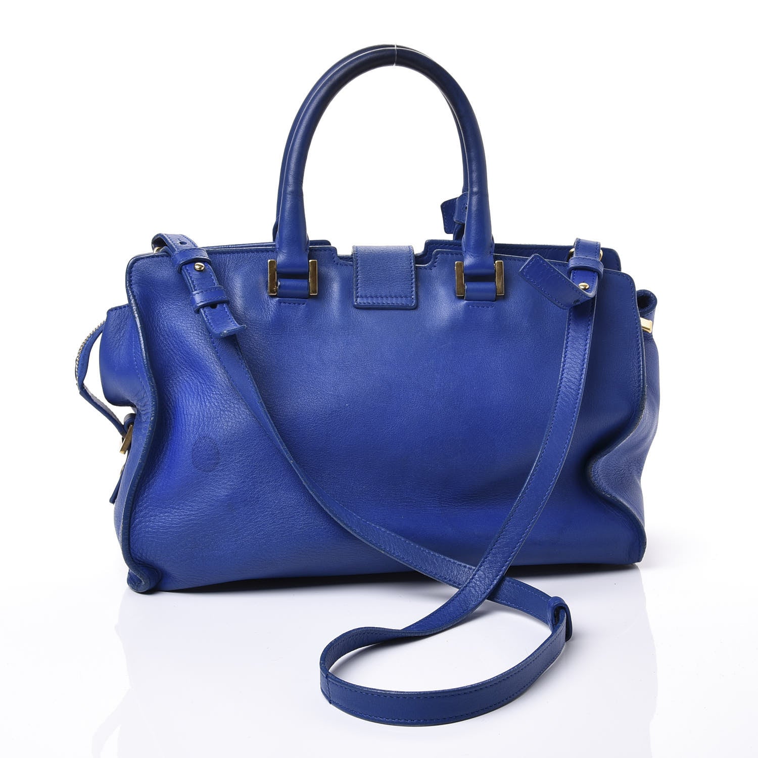 Saint Laurent Calfskin Small Classic Y Cabas Royal Blue 2 of 14