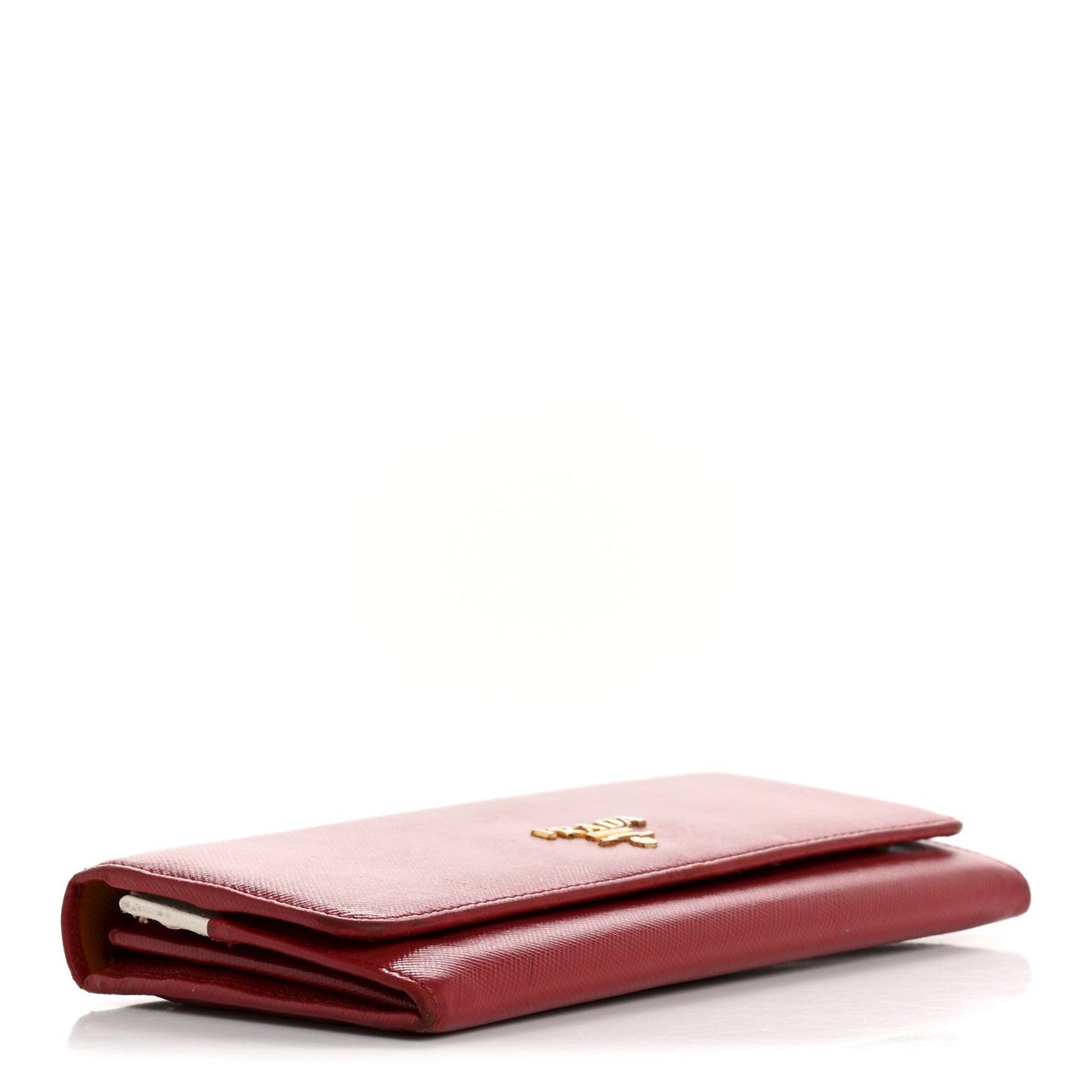 Saffiano Metal Continental Flap Travel Wallet Fuoco