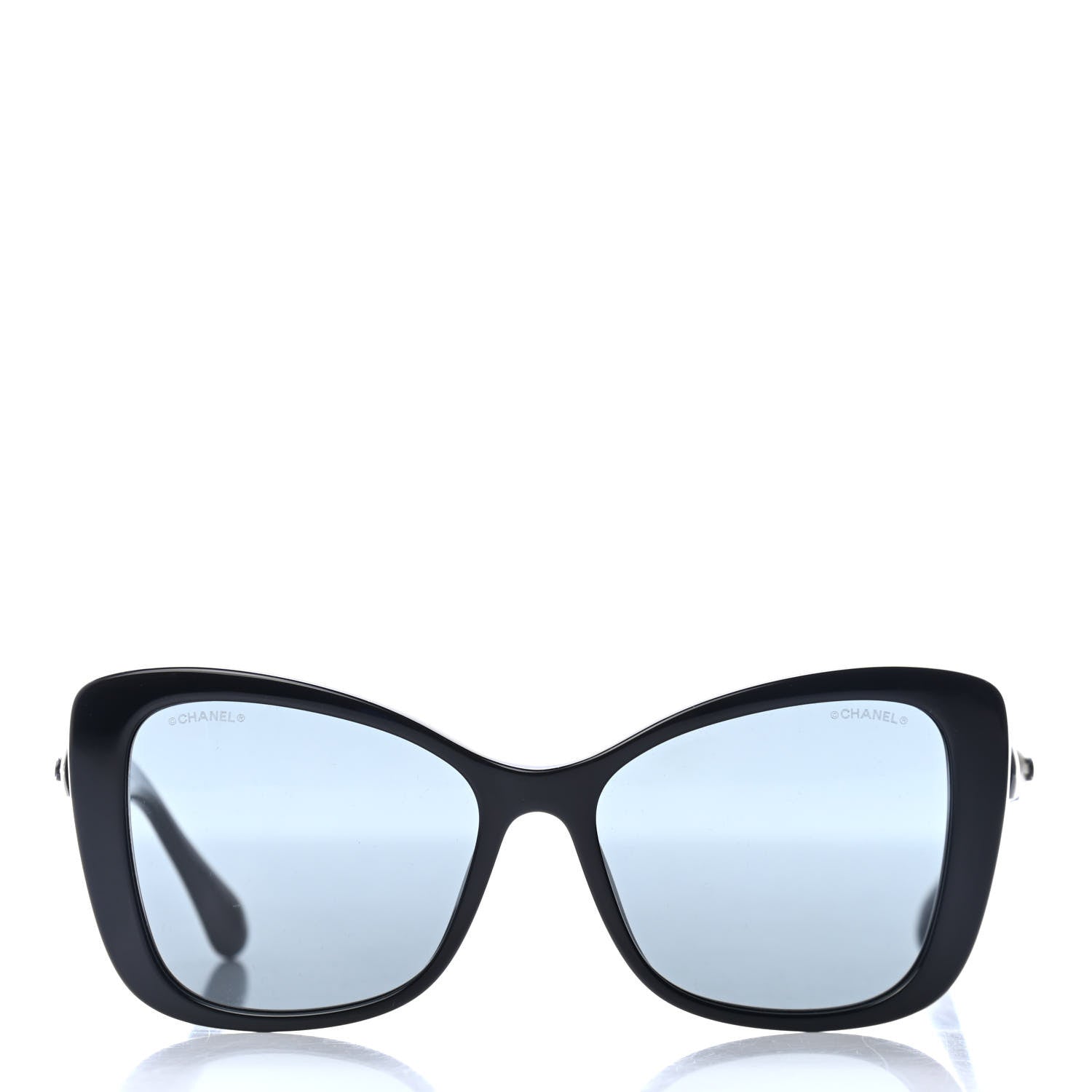 Chanel Acetate Pearl Butterfly Sunglasses 5445-H Black 2 of 4