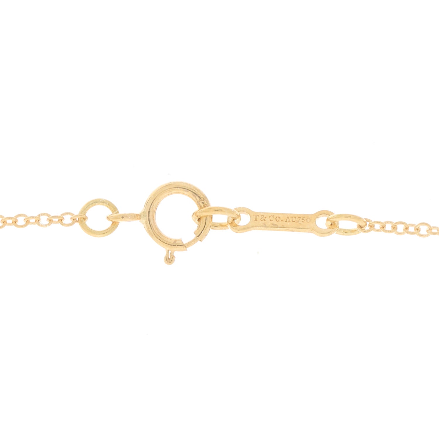 Tiffany 18K Yellow Gold Paloma Picasso Venezia Luce Pendant Necklace 4 of 5