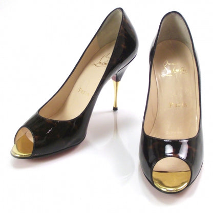 Christian Louboutin Patent Tartaruga Yoyospina 100 Pumps 37.5 Testa Di Moro 1 of 9