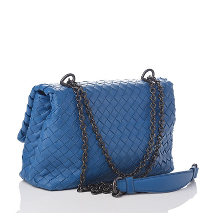 Bottega Veneta Nappa Intrecciato Baby Olimpia Shoulder Bag Bleuette 3 of 9