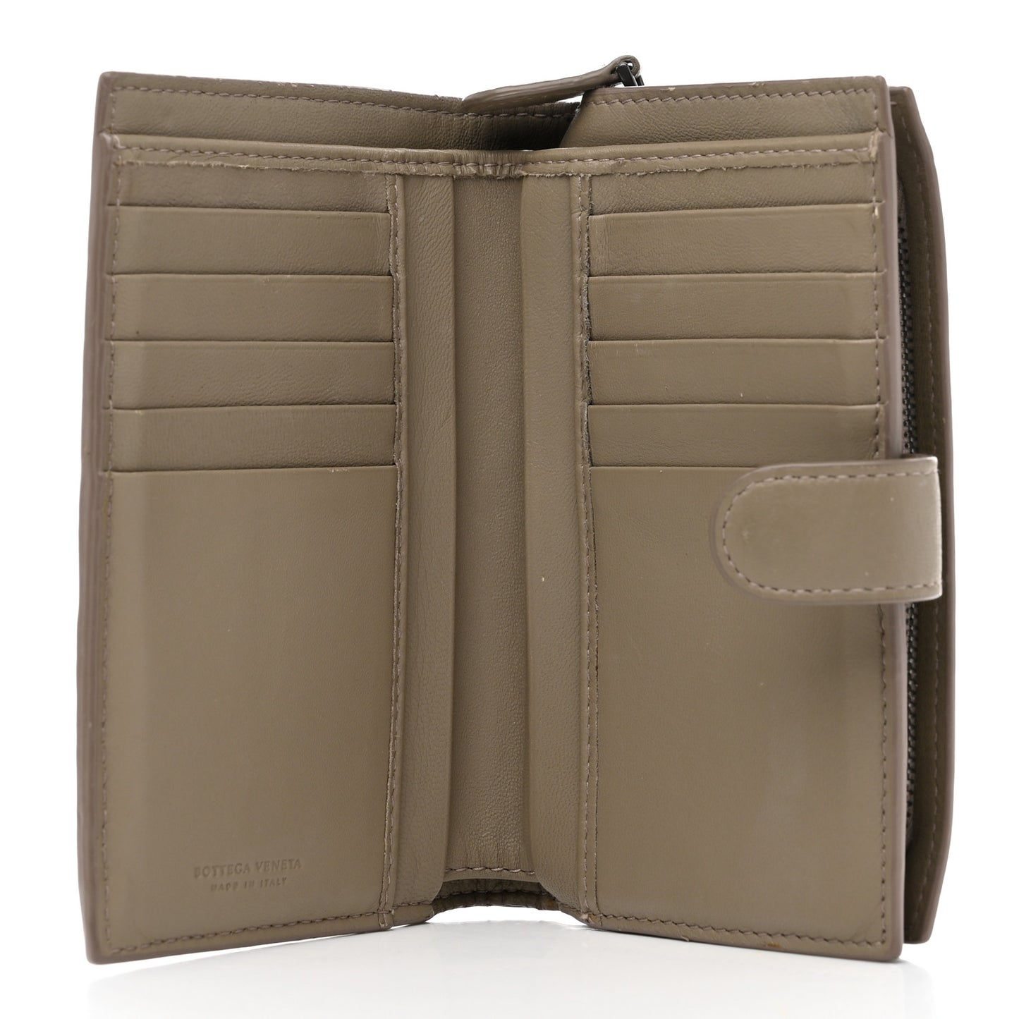 Nappa Intrecciato Continental Wallet Mink
