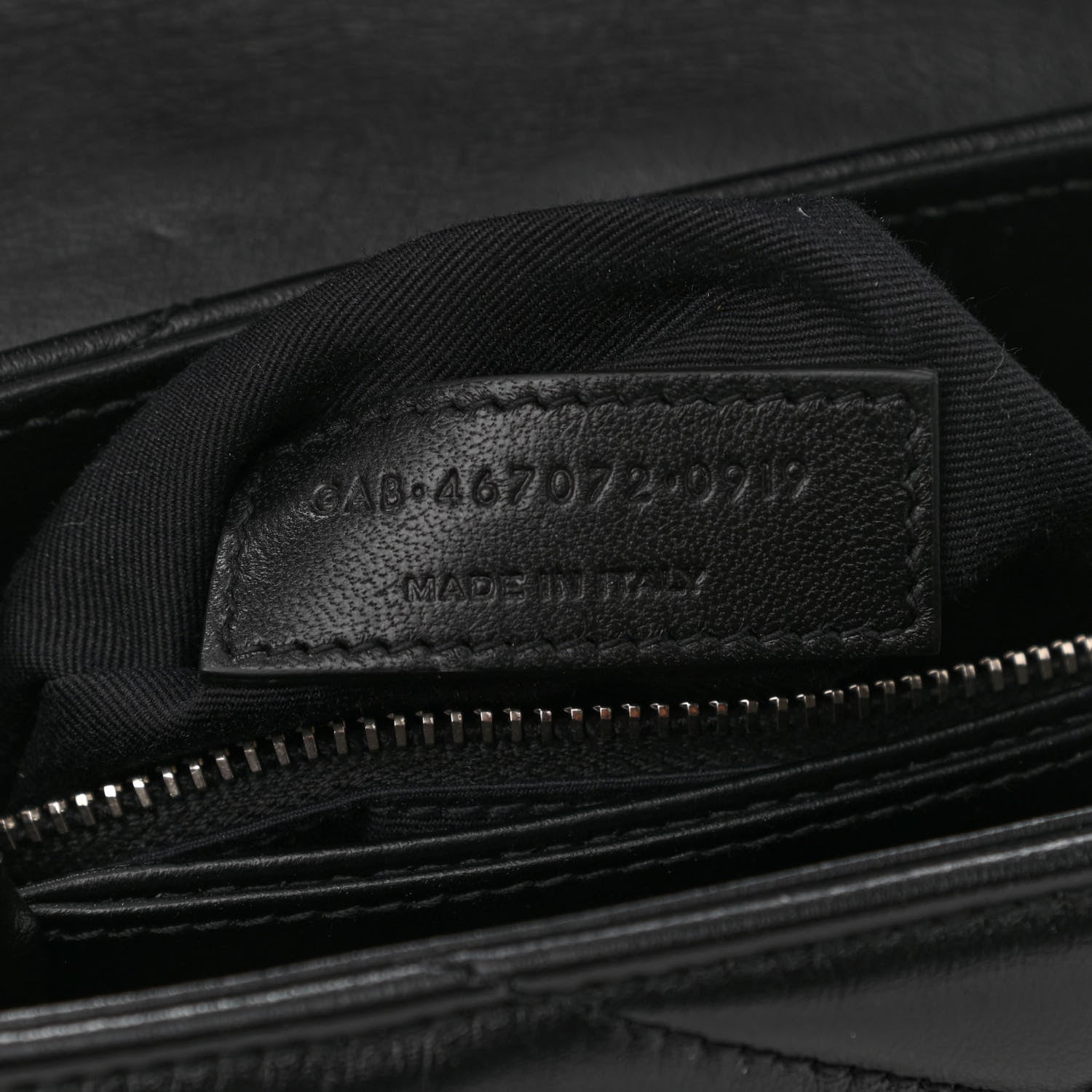 Saint Laurent Calfskin Y Quilted Monogram Toy Loulou Crossbody Bag Black 8 of 12