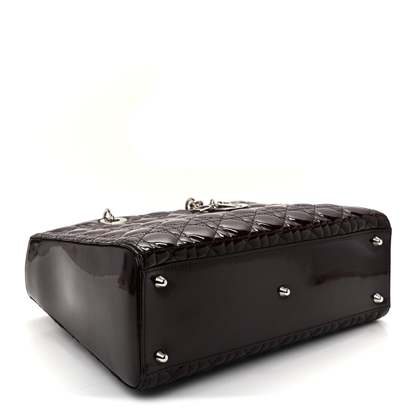 Patent Cannage Large Lady Dior Violet Purple