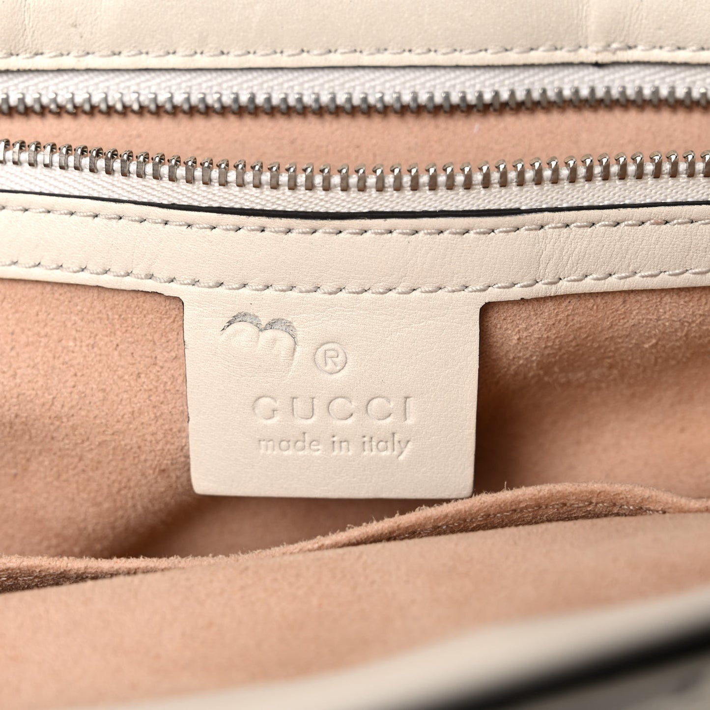 Calfskin Web Stripe Medium Dionysus Tote Bag White