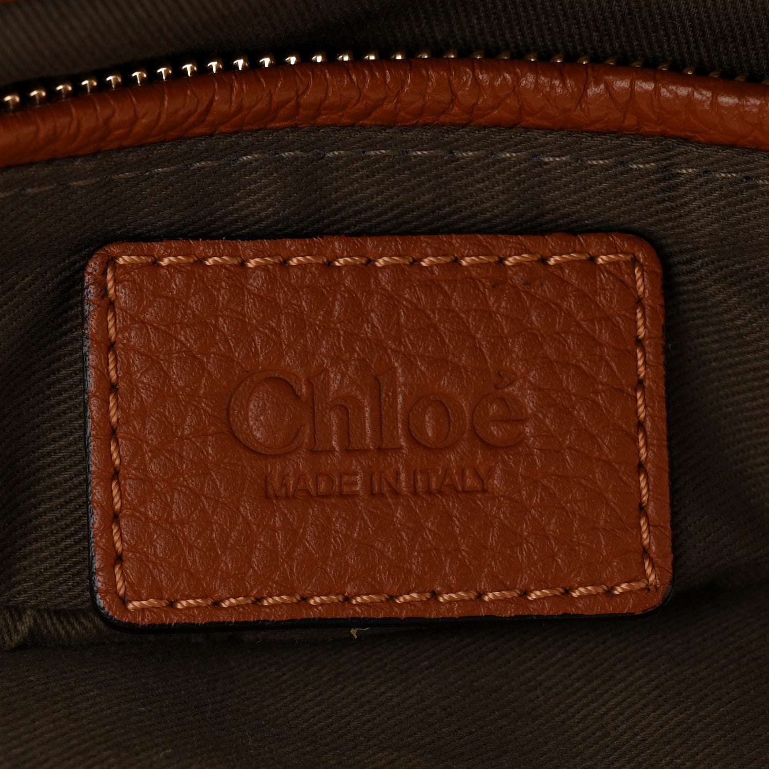Chloe Calfskin Braided Medium Marcie Double Carry Tan 6 of 10