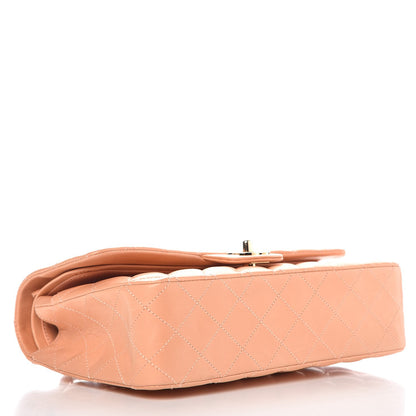 Chanel Lambskin Quilted Medium Double Flap Orange 5 of 11