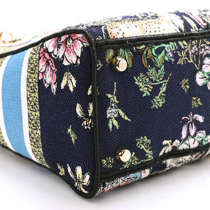 Christian Dior Canvas D-Constellation Embroidered Medium Lady D-Lite Bleu Multicolor 9 of 12