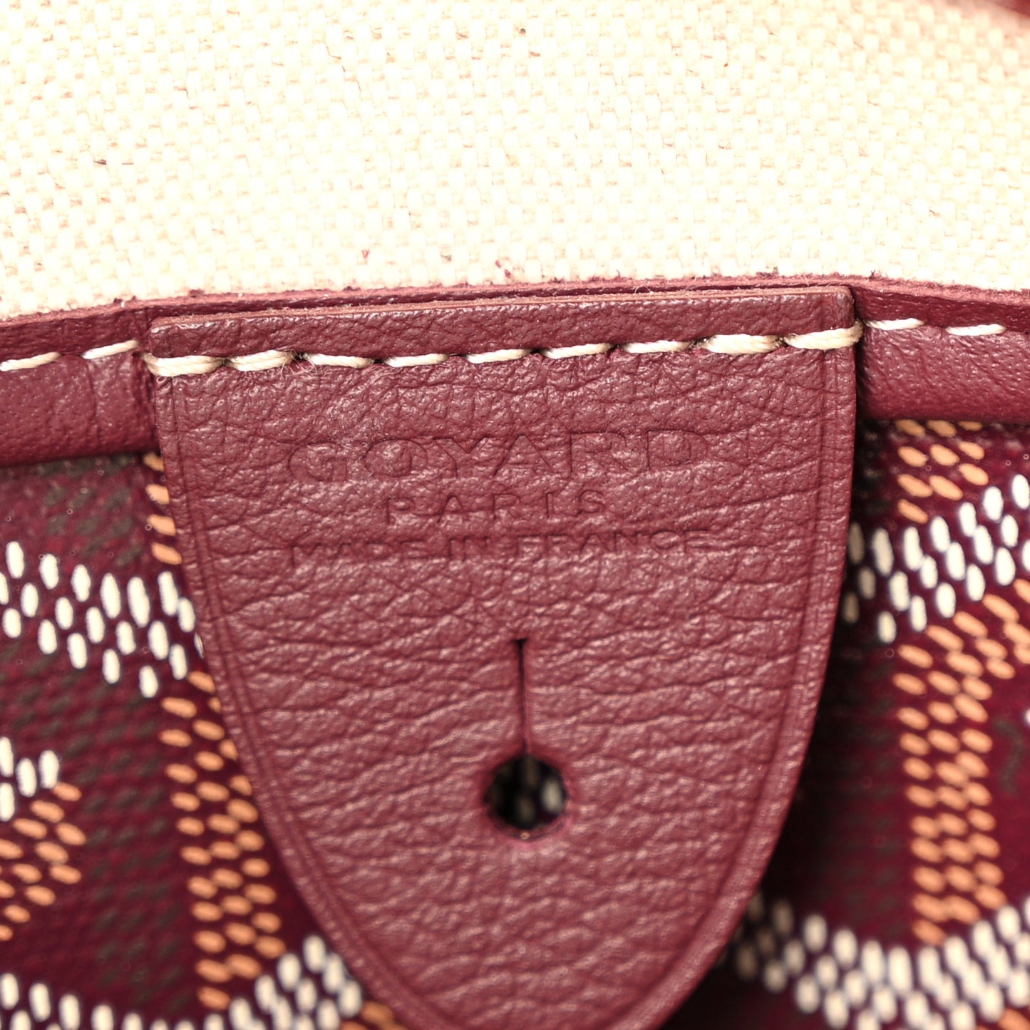Goyardine Artois PM Burgundy