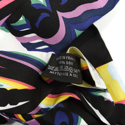 Hermes Silk Brides De Gala Shadow Twilly Black Jaune Multicolor 3 of 4