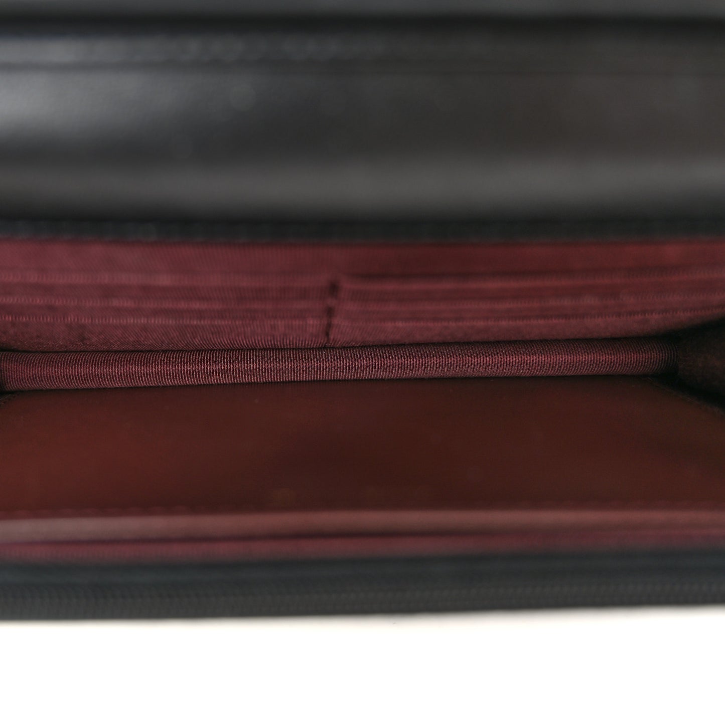 Lambskin Quilted Wallet On Chain WOC Black
