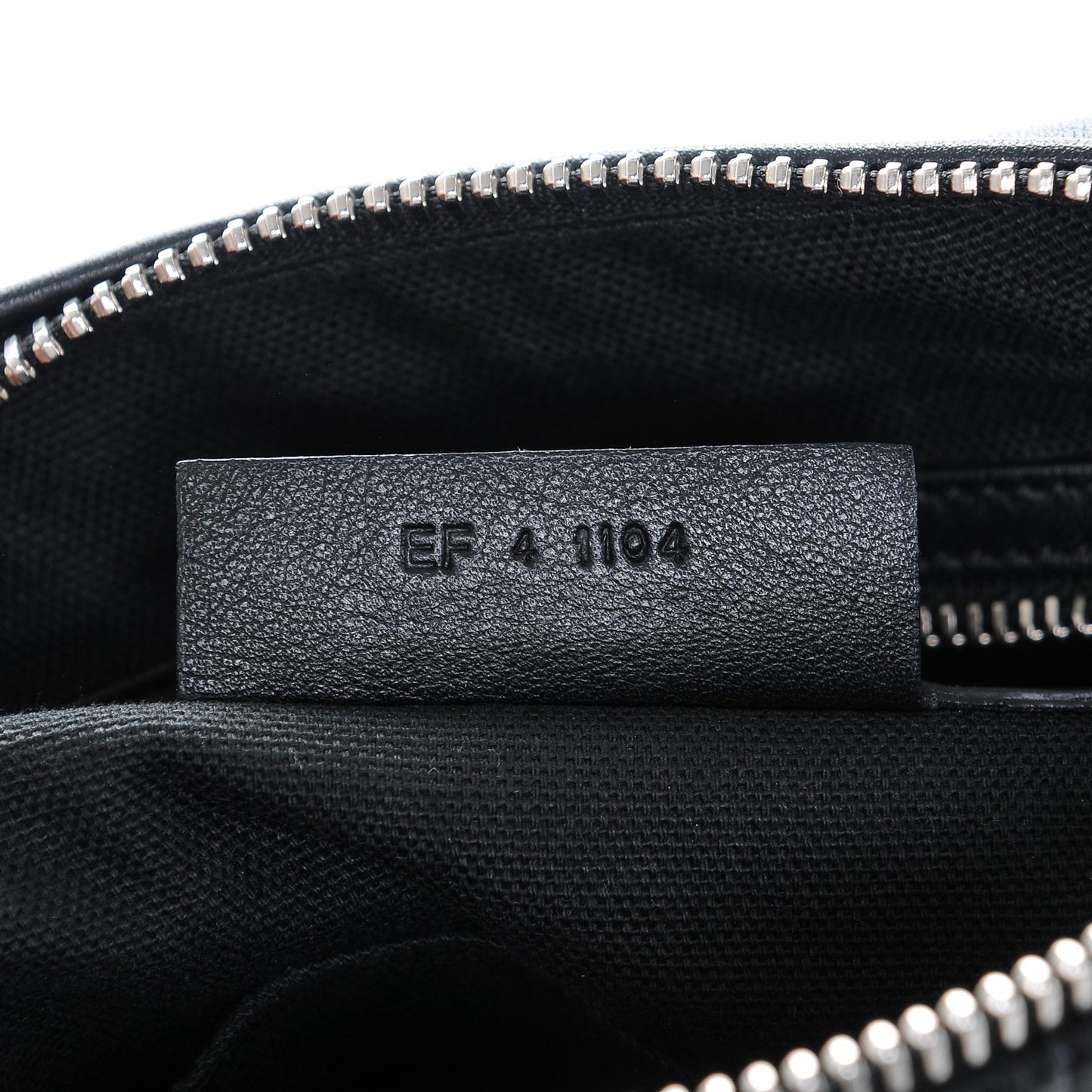 Calfskin Crocodile Embossed Medium Pandora Black