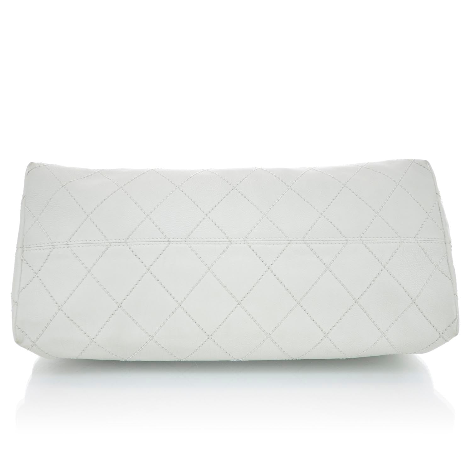 Chanel Leather Baby Coco Cabas Ivory 5 of 9