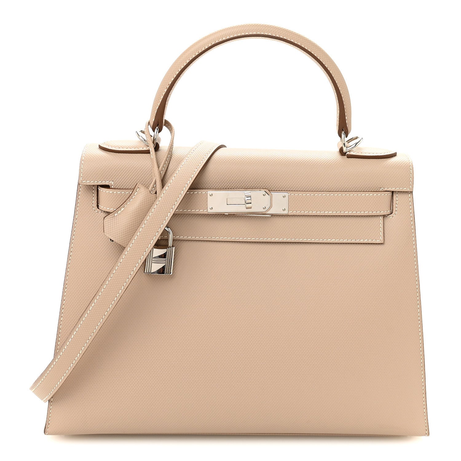 Hermes Grain d'H Kelly Sellier 28 Argile 1 of 9