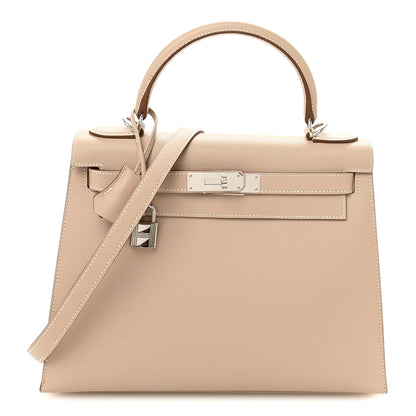 Hermes Grain d'H Kelly Sellier 28 Argile 1 of 9