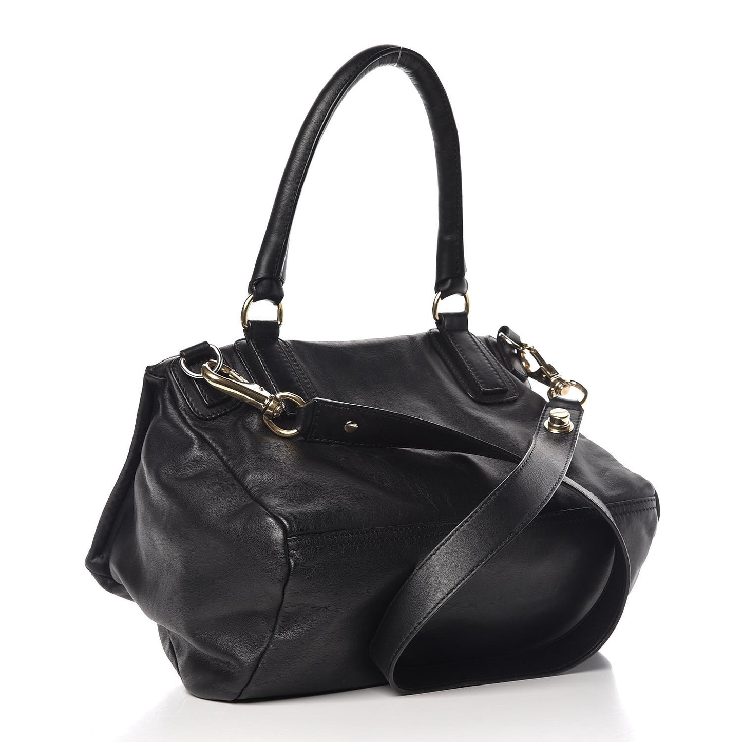 Calfskin Medium Bolt Stud Pandora Black