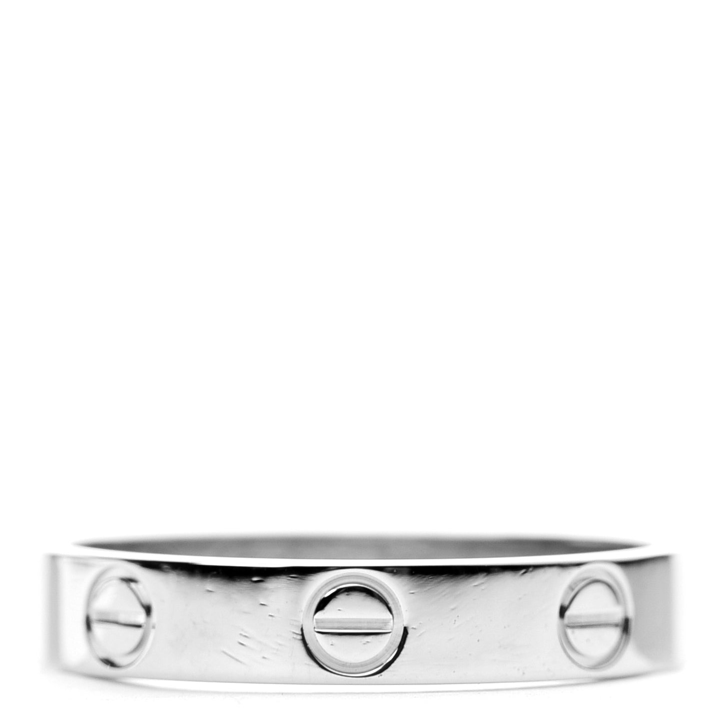 Platinum 3.5mm LOVE Wedding Band Ring 55 7.25
