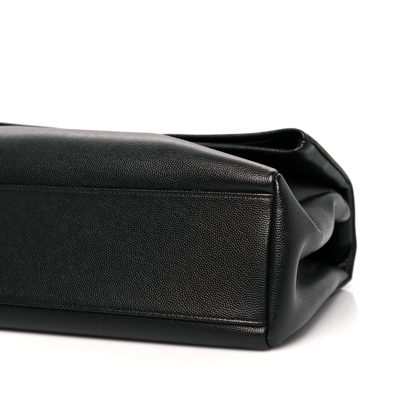 Grain De Poudre Medium West Hollywood Monogram Fold-Over Black