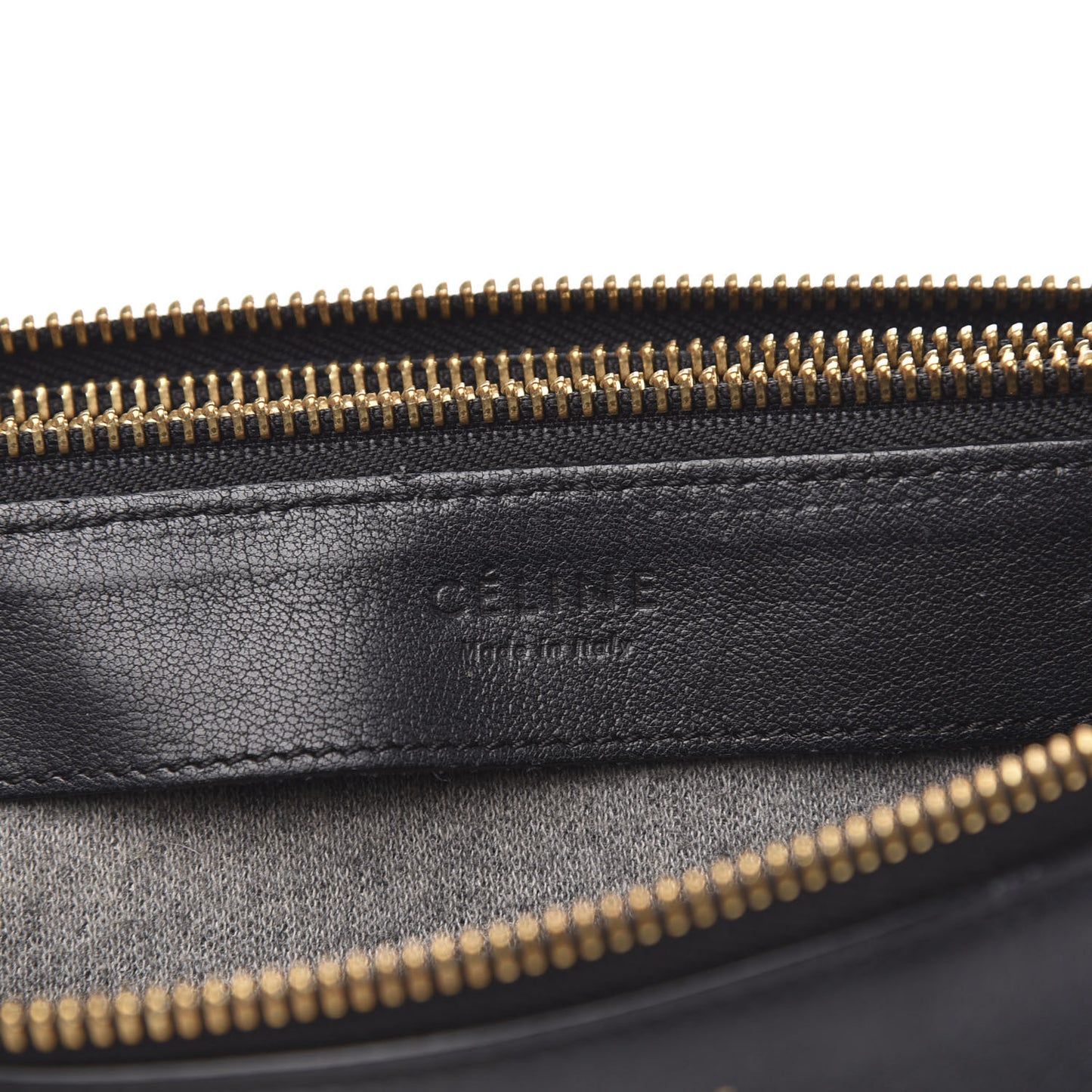 Goatskin Large Trio Crossbody Bag Black