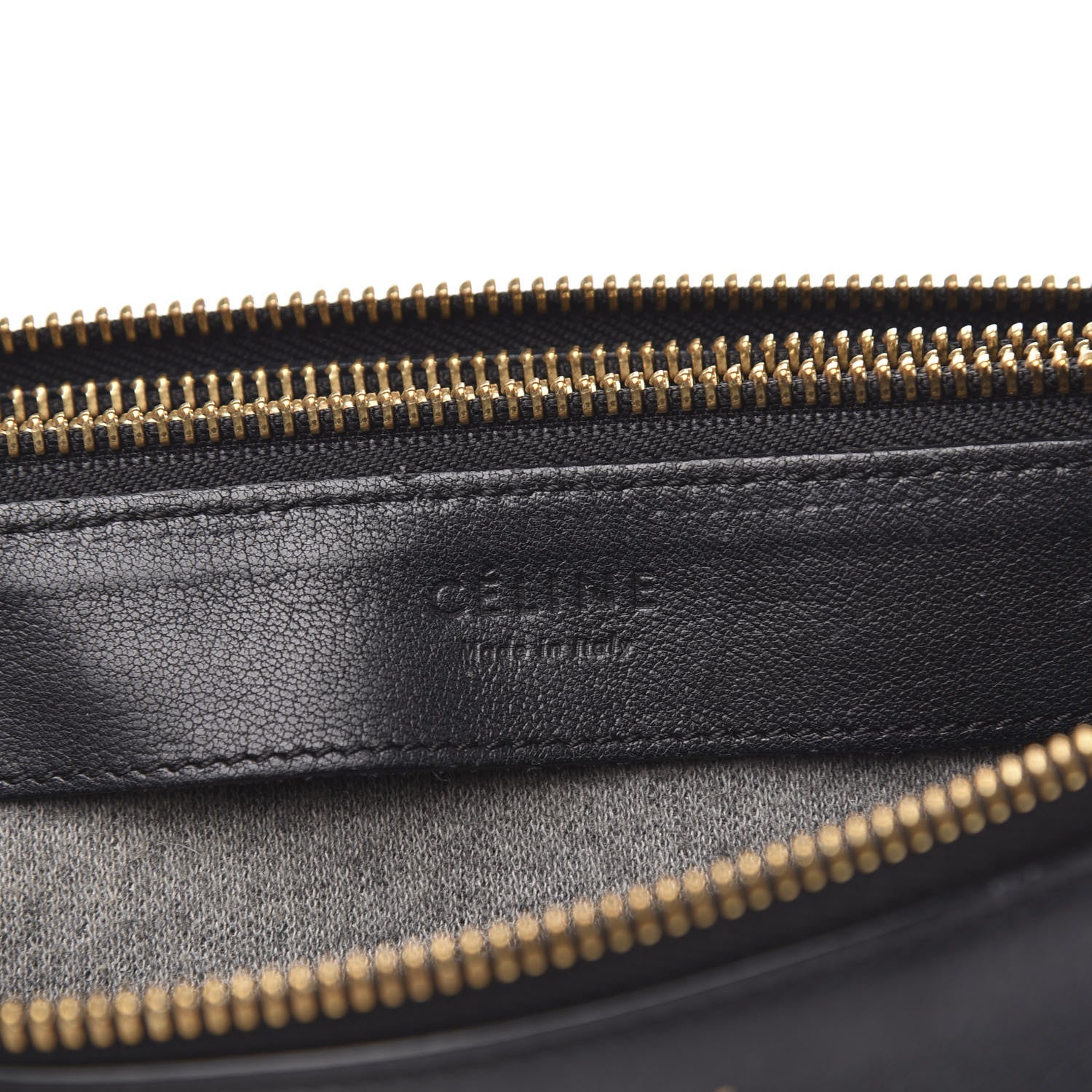 Celine Goatskin Large Trio Crossbody Bag Black 7 of 13