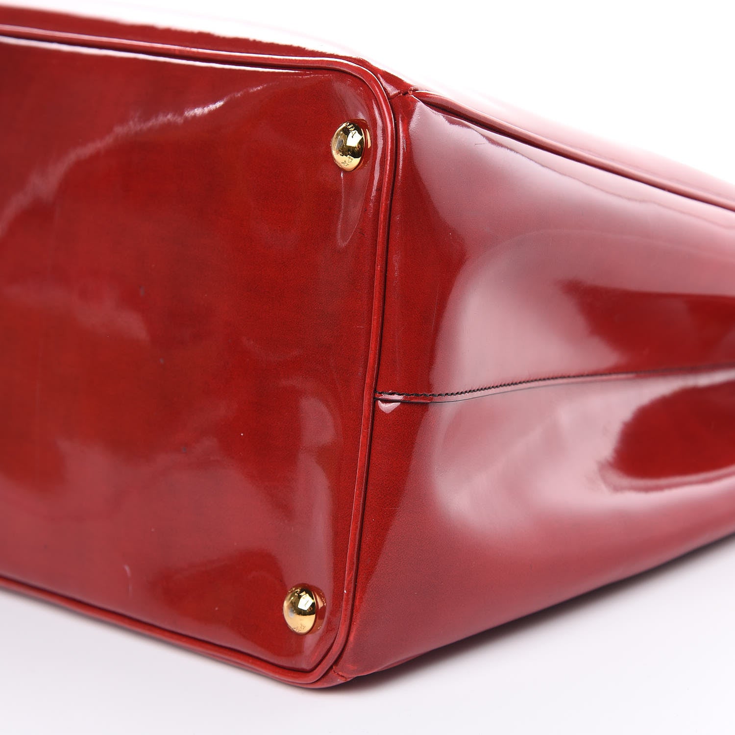 Prada Spazzolato Large Tote Scarlatto Fume 11 of 18