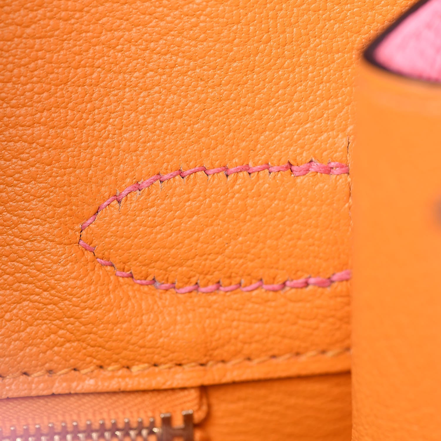 Hermes Epsom Horseshoe Birkin 30 Rose Azalee Jaune D'or 20 of 33