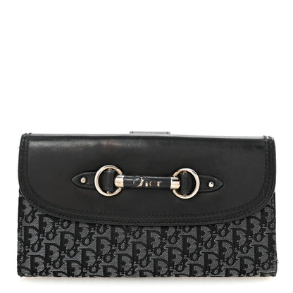 Christian Dior Monogram Horsebit Wallet Black 1 of 7