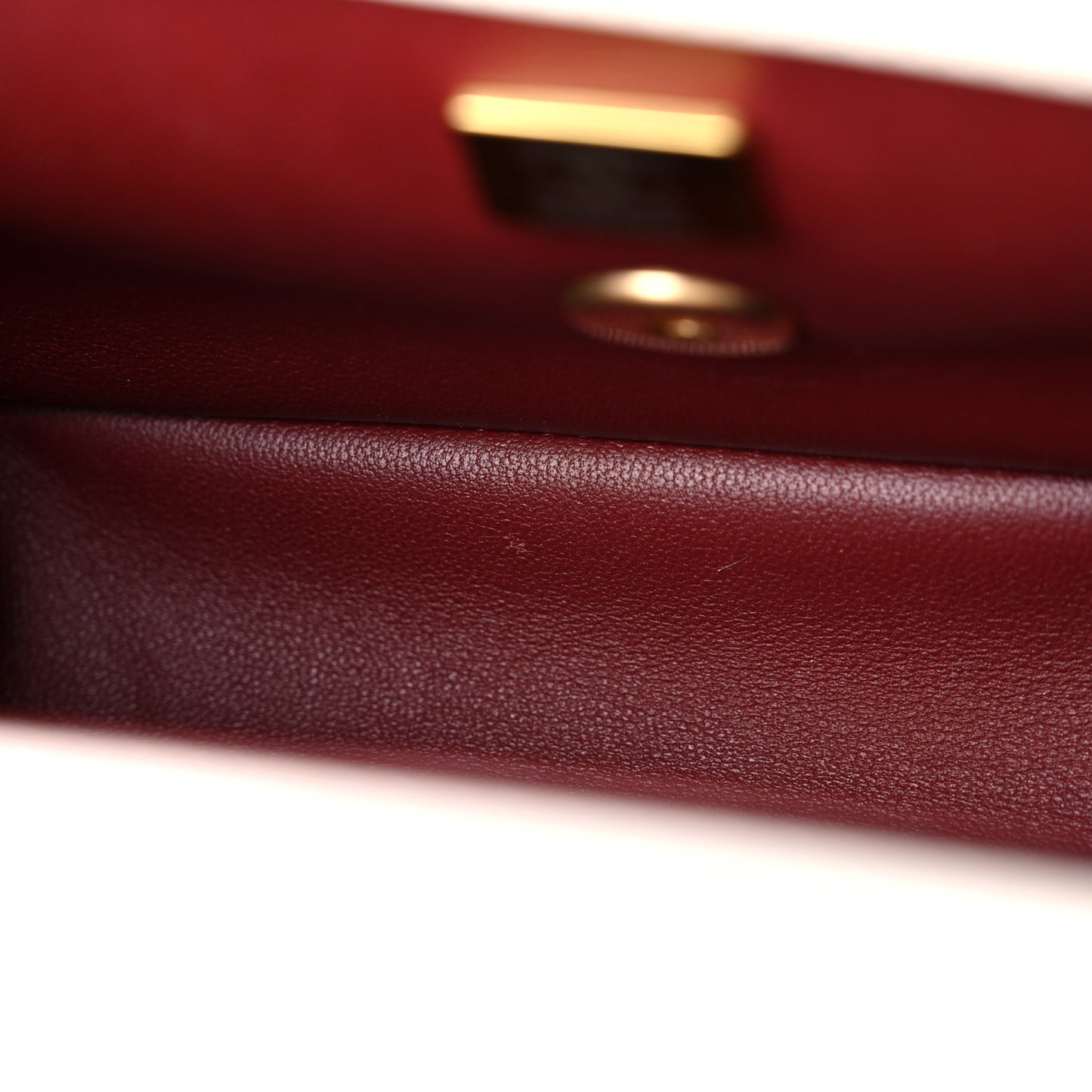 Calfskin Quilted Mini Perfect Fit Flap White