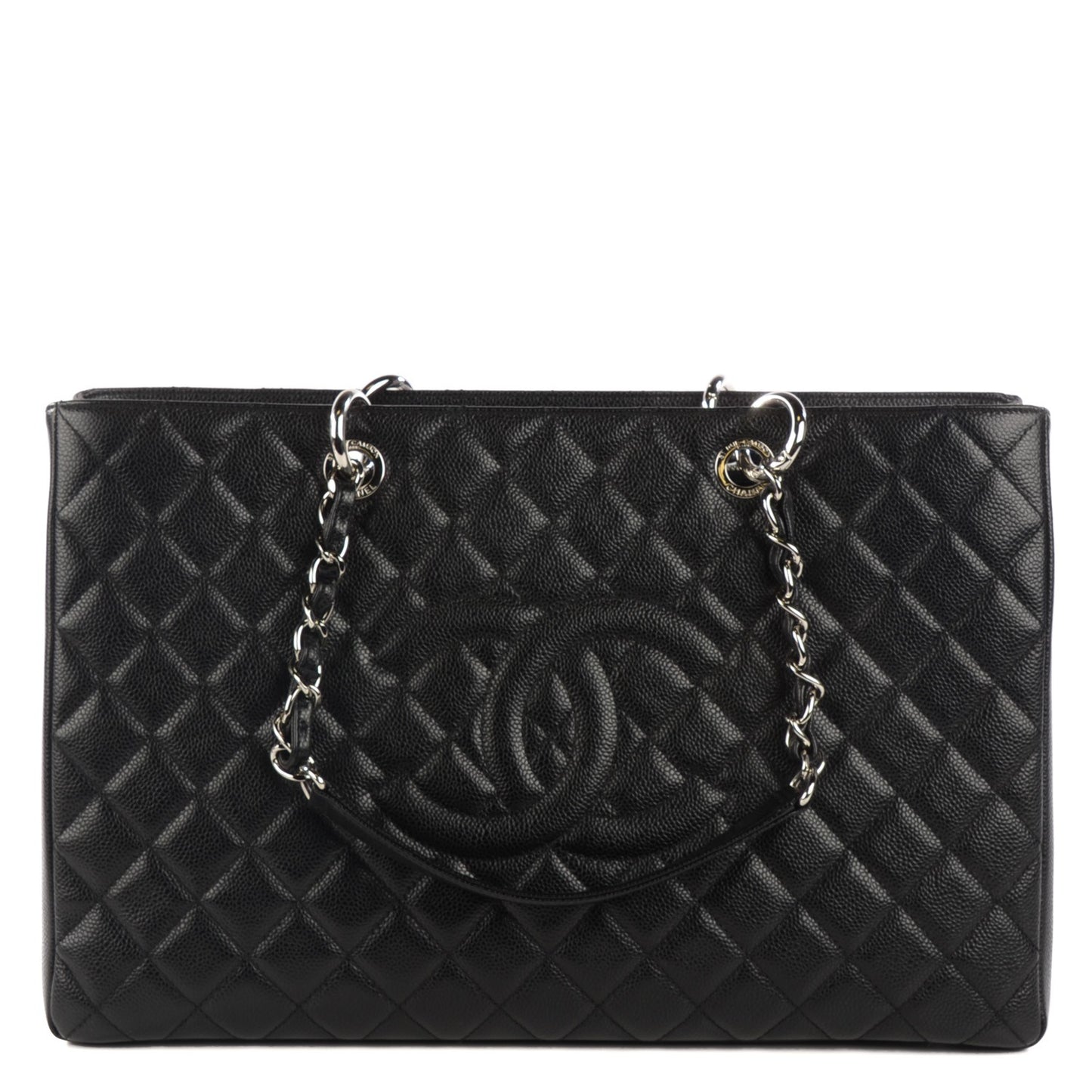 Caviar Quilted XL Grand Shopping Tote GST Black