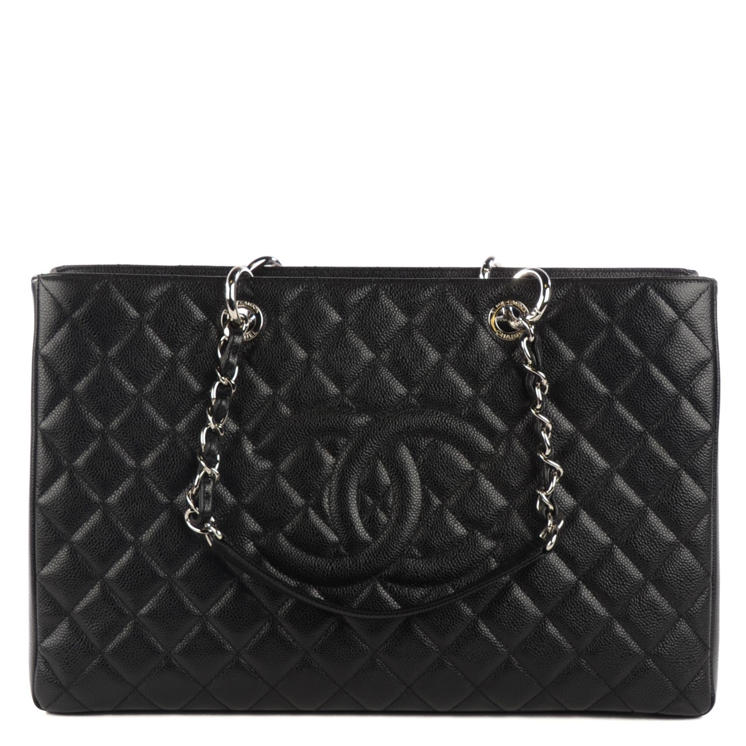 Chanel Caviar Quilted XL Grand Shopping Tote GST Black 1 of 8