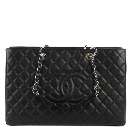 Chanel Caviar Quilted XL Grand Shopping Tote GST Black 1 of 8