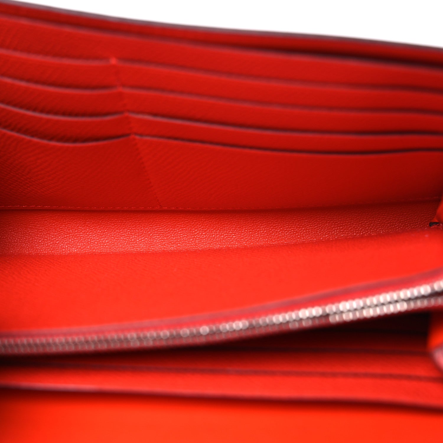 Hermes Epsom Constance Long Wallet Capucine Bleu Brighton 7 of 13