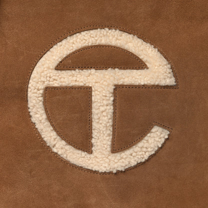 Telfar X UGG Suede Shearling Medium Shopping Bag Chestnut 7 of 12
