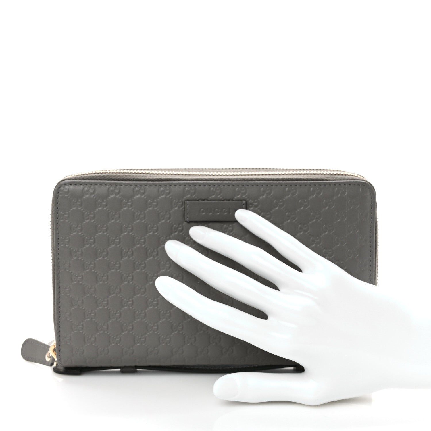Gucci Soft Microguccissima Zip Around Top Handle Travel Wallet Loess 2 of 7