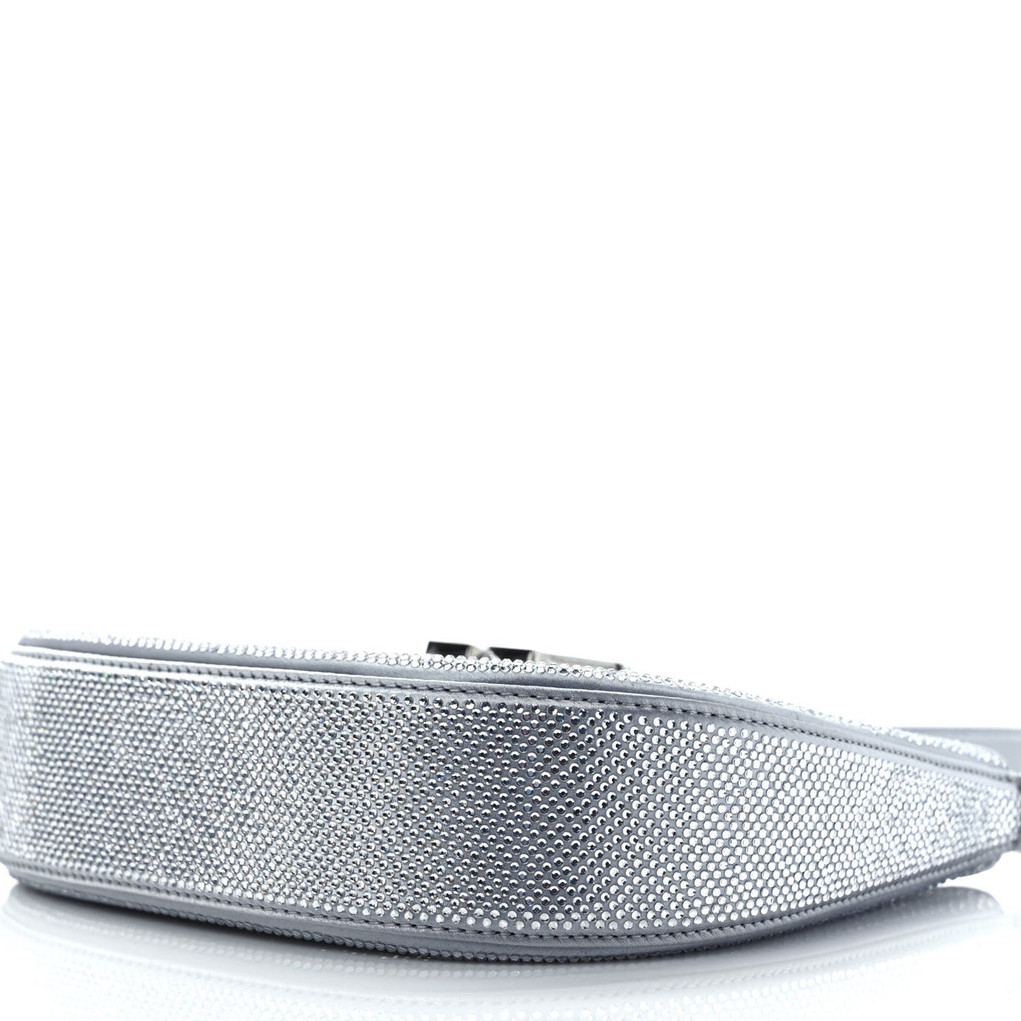 Mesh Crystal Rhinestone Small Legacy Hobo Alloy
