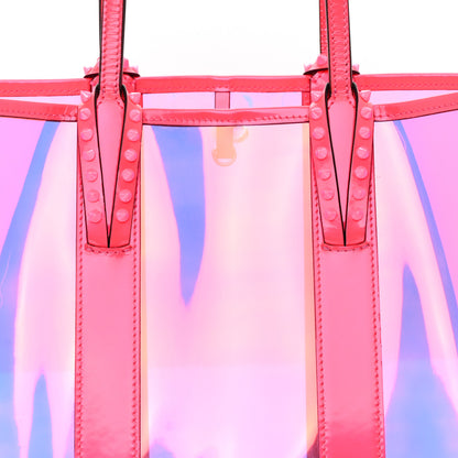 Christian Louboutin PVC Spikes East West Cabata Tote Pink 8 of 11